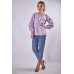 Embroidered blouse "Verkhovyna" lilac
